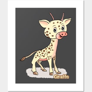 Giraffe t-shirt Posters and Art